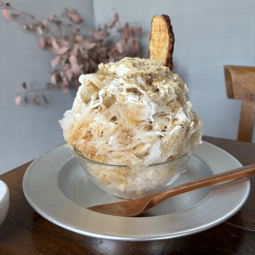 pepin（ぺパン）豊田市　ほうじ茶ミルクかき氷