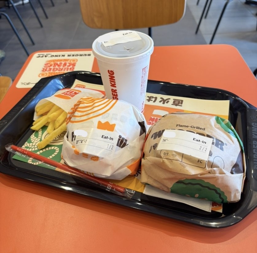 バーガーキング豊田豊栄店 注文したもの