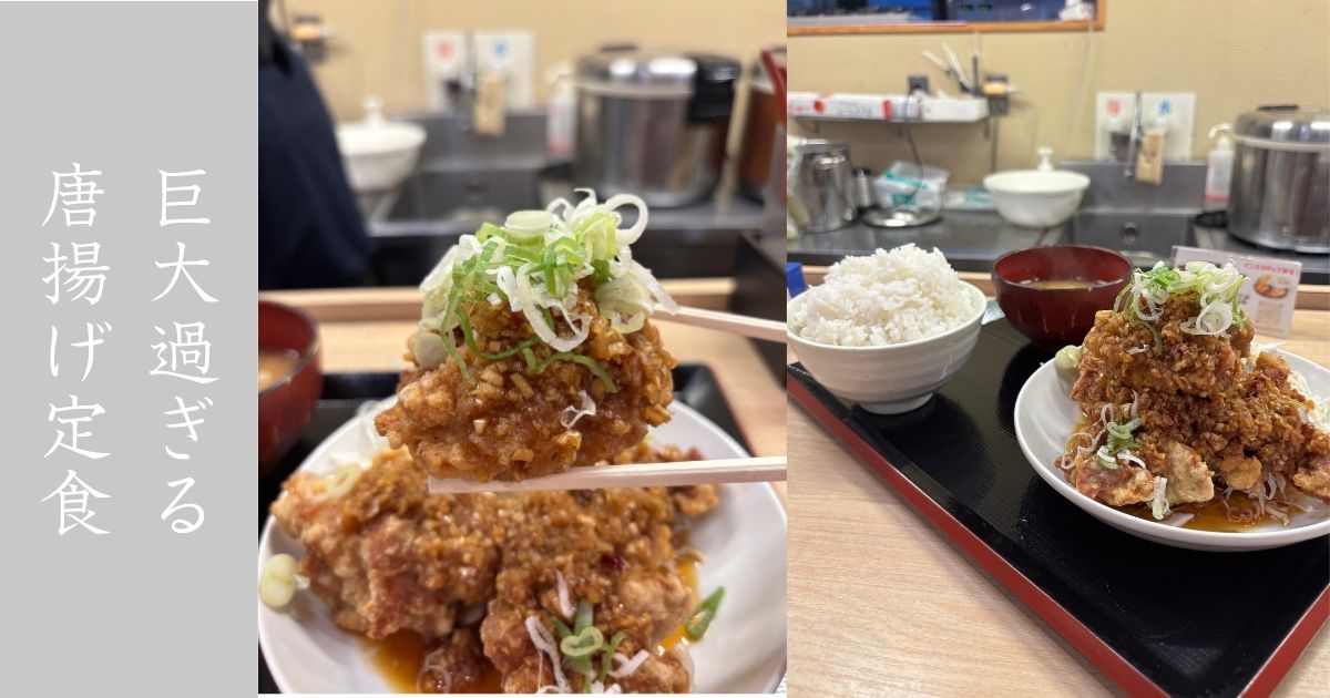 中毒飯チョモランマ 山のような大ボリューム油淋鶏が美味かった！タルタル食べ放題も神サービス過ぎる