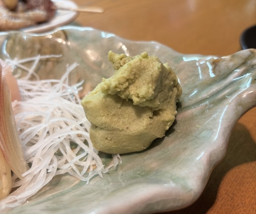 は松（豊田市）　刺身のわさび
