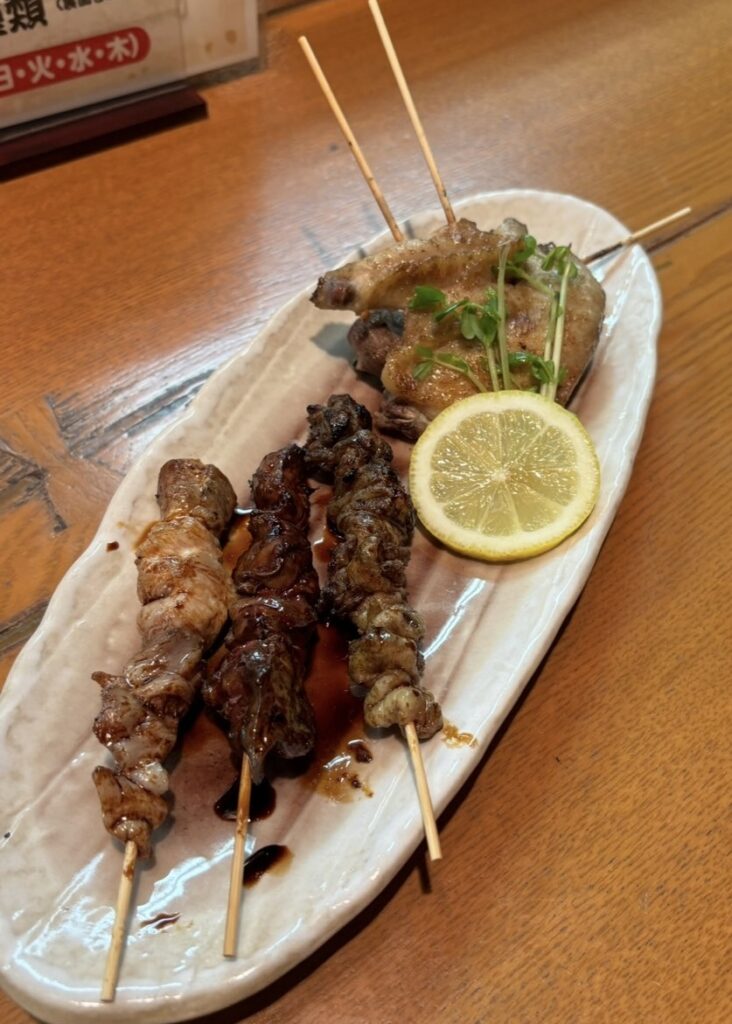 は松（豊田市）　焼鳥5本盛り