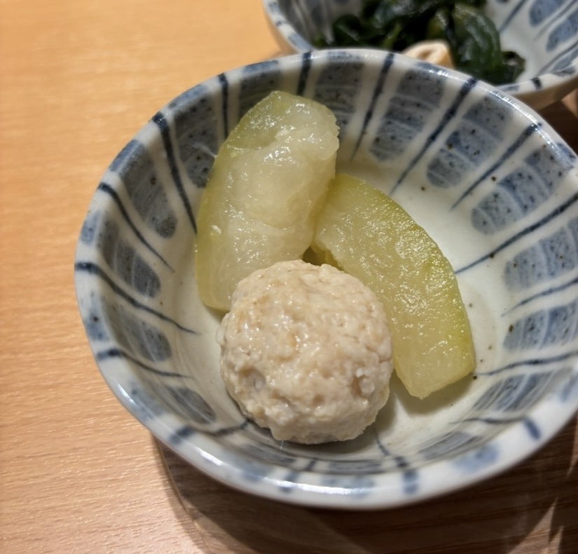 ひものと和めし処 をかし（豊田市）　つくねと南瓜