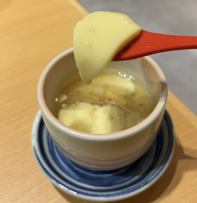 ひものと和めし処 をかし（豊田市）　あんかけ茶碗蒸し一口