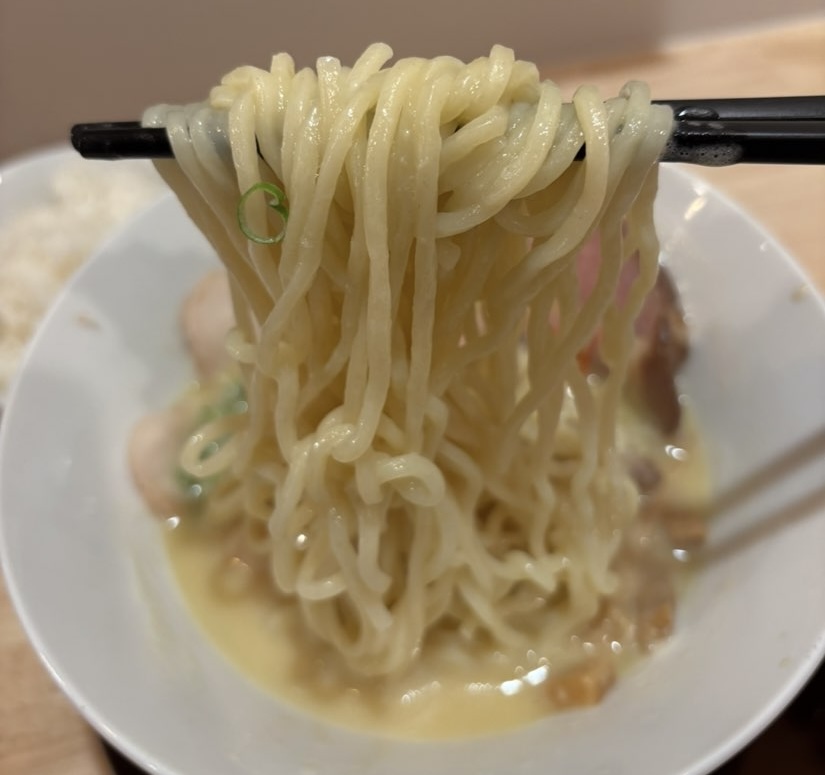 Ramen光鶏（豊田市）　エスプレッソ塩の麺