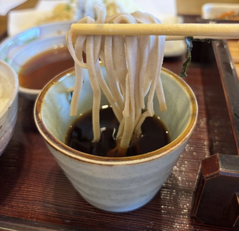 そば工房すもも（豊田市）　ざるそば一口