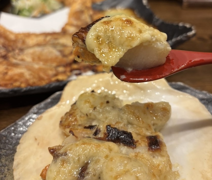 道楽(豊田市) ホタテのマヨカニ味噌焼き