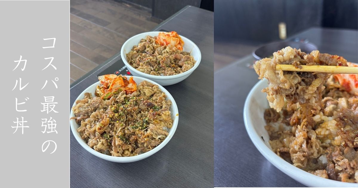 白頭山 細谷店 豊田のソウルフードのカルビ丼が値上がりしてた！味の美味さは健在