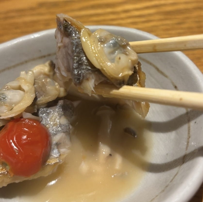 JAPANESE DINING 花蔵(豊田市) アクアパッツァ一口