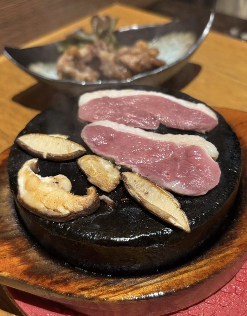 JAPANESE DINING 花蔵(豊田市) 鴨の石焼