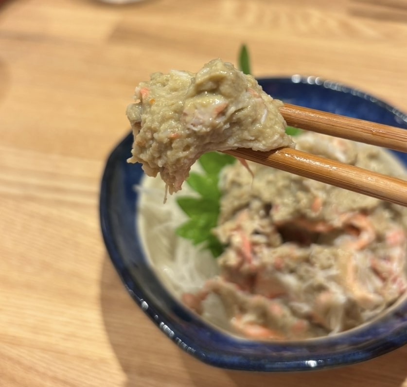 飲み喰い処 ろく兄弟店 カニ身カニ味噌つまみ一口