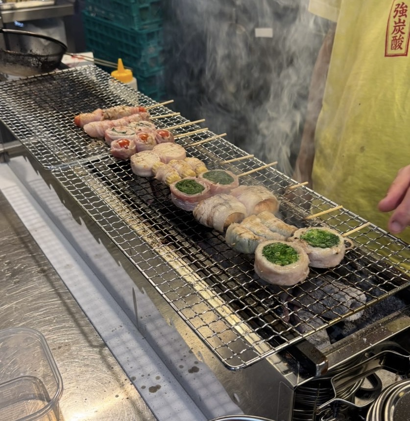 炭火ノ串や。ニューハカタスタイル 豊田駅前店 野菜串の炭火焼き