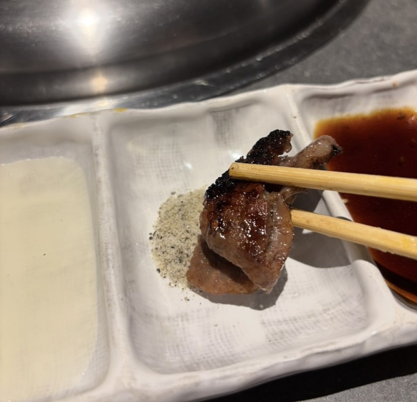 朝日亭 豊栄店 上カルビ×塩