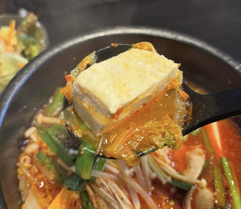 韓国料理 釜山(豊田市) ホルモンチゲの豆腐