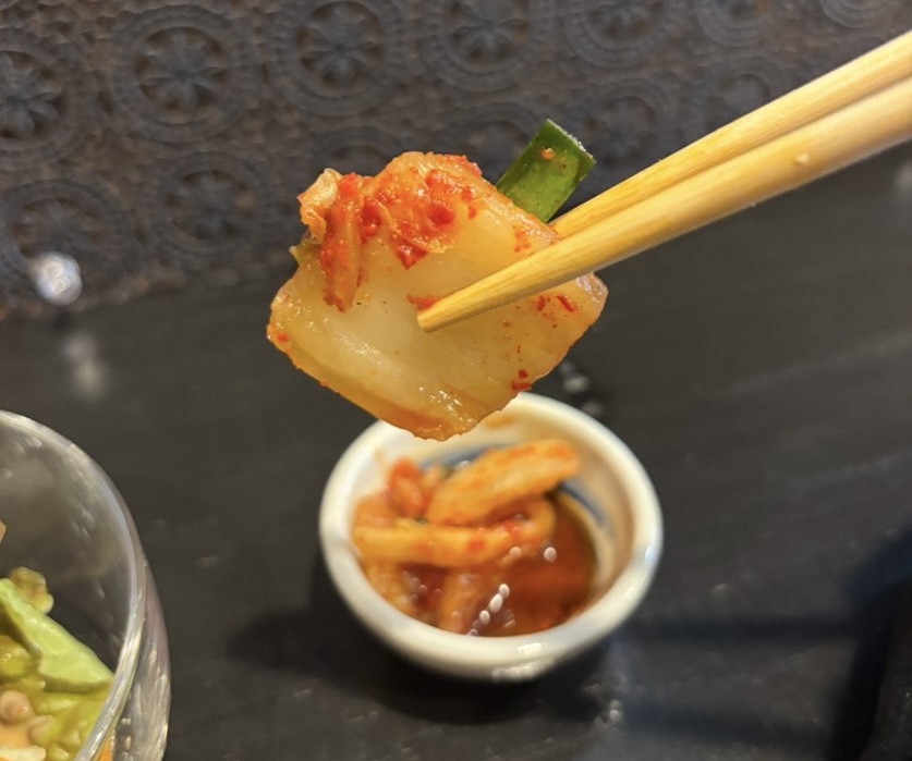 韓国料理 釜山(豊田市) キムチ一口
