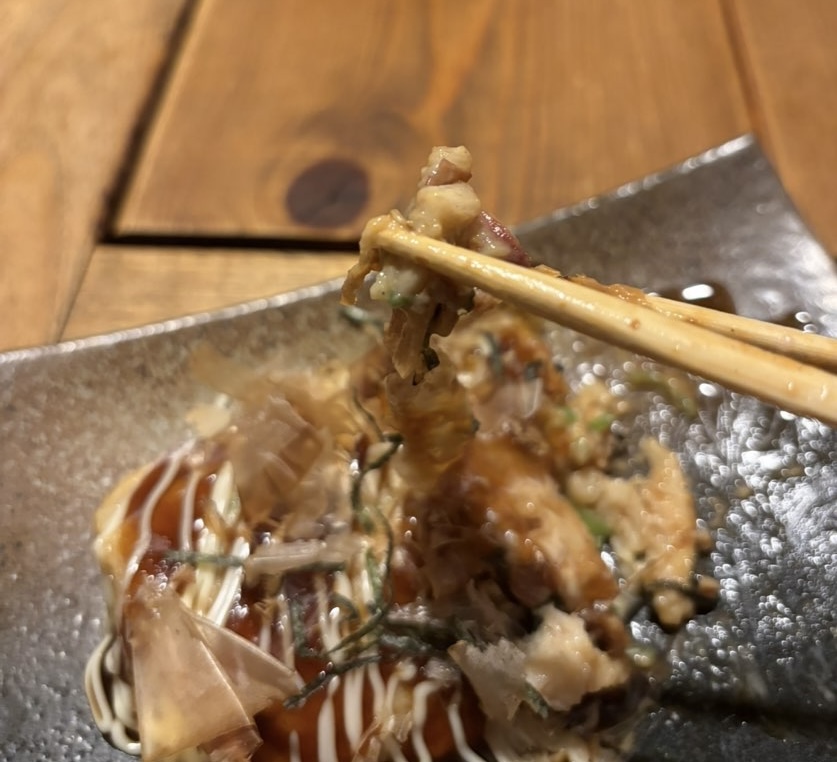 いろり和家（豊田市）　ふわとろ焼きのタコ