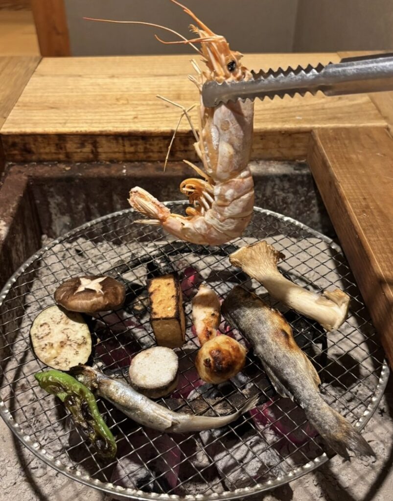 いろり和家（豊田市）　いろり焼きの海老