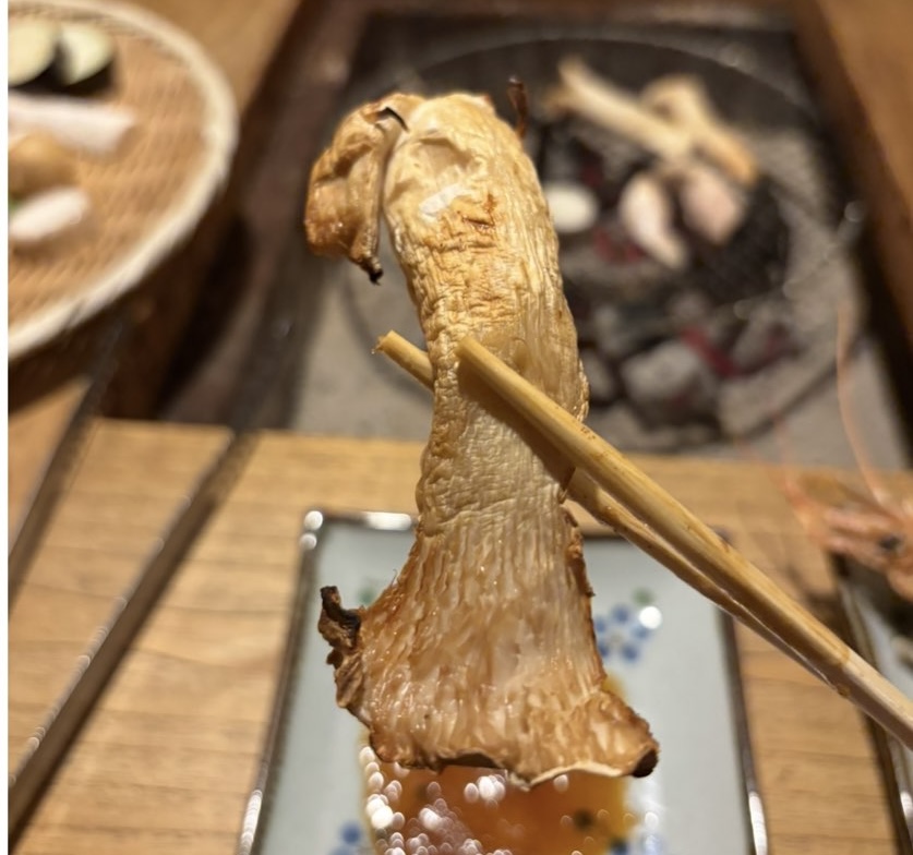 いろり和家（豊田市）　いろり焼きのキノコ