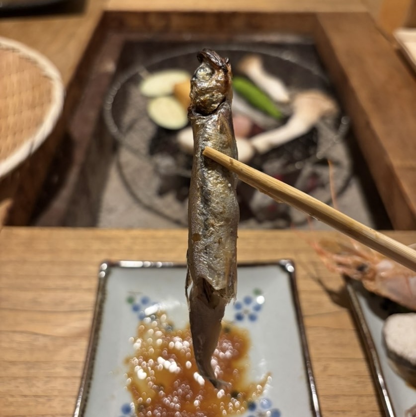 いろり和家（豊田市）　いろり焼きのししゃも