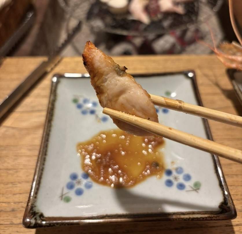 いろり和家（豊田市）　いろり焼きの鳥肉