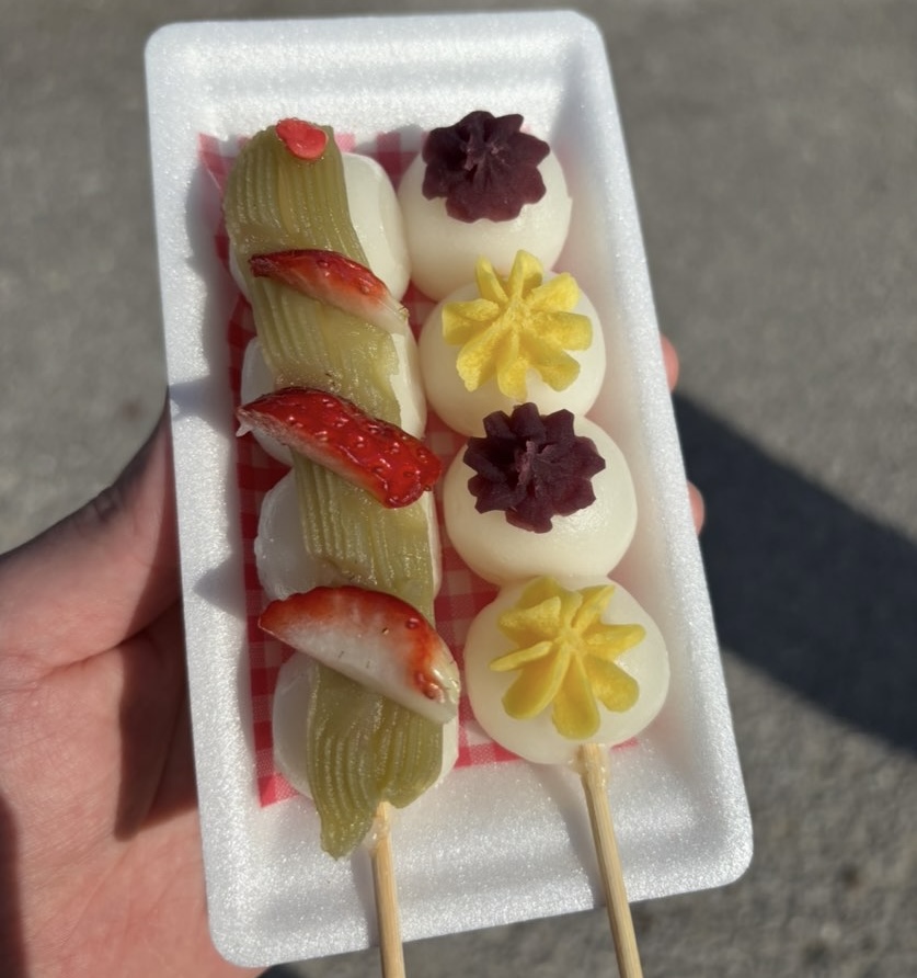 香嵐渓もみじまつり2025 屋台　あん団子