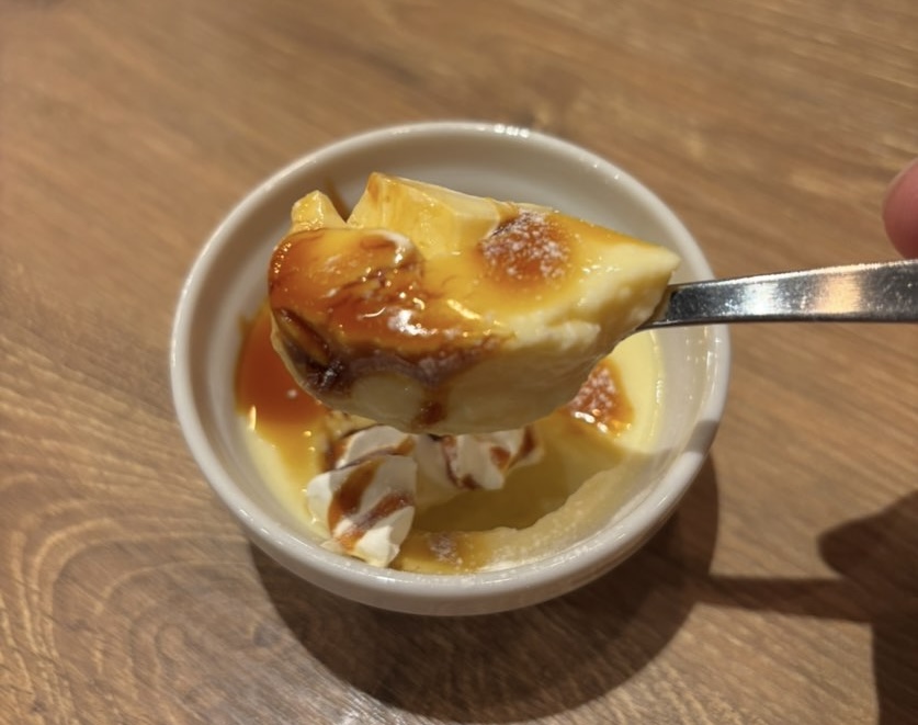 もつ鍋 岳（豊田市駅）　プリン一口