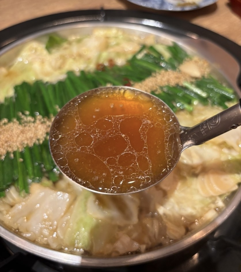 もつ鍋 岳（豊田市駅）　もつ鍋のスープ