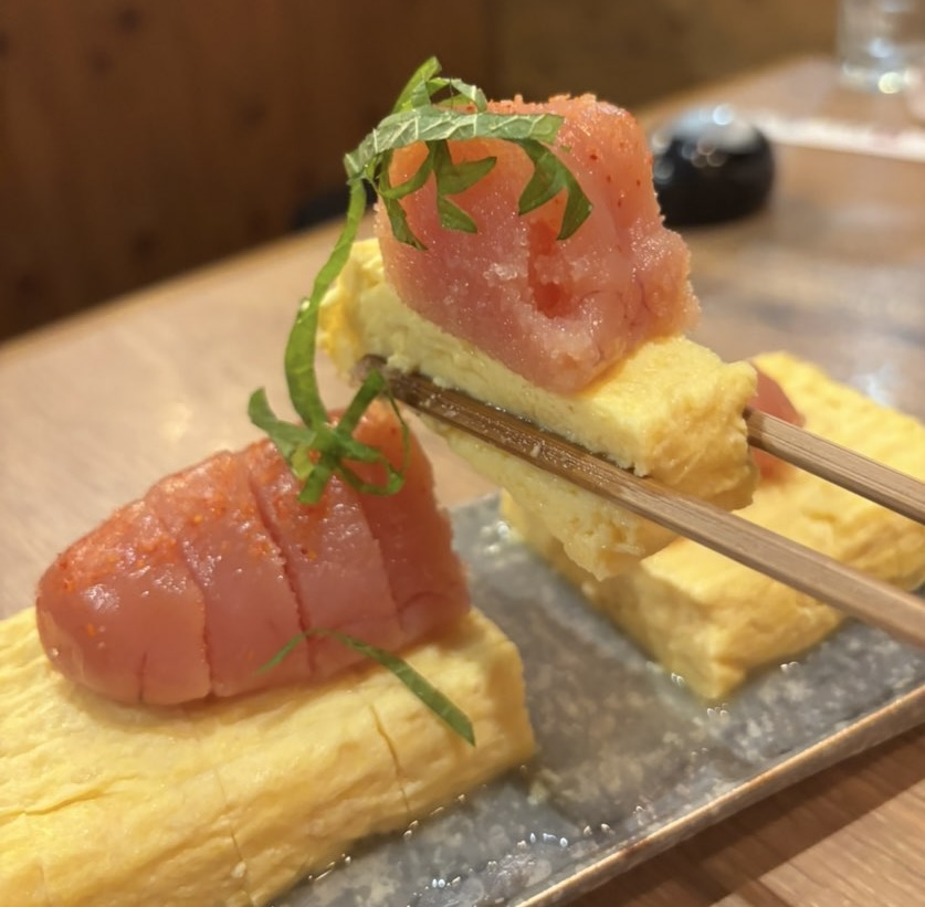 もつ鍋 岳（豊田市駅）　明太子だし巻き卵