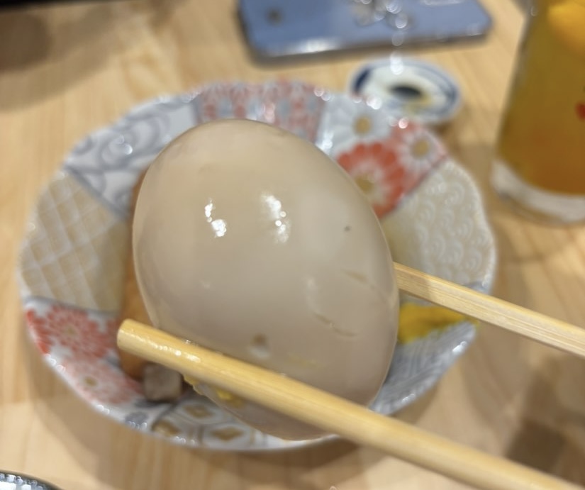 魚と7〜ととせぶん〜（豊田市駅）　おでんの煮卵