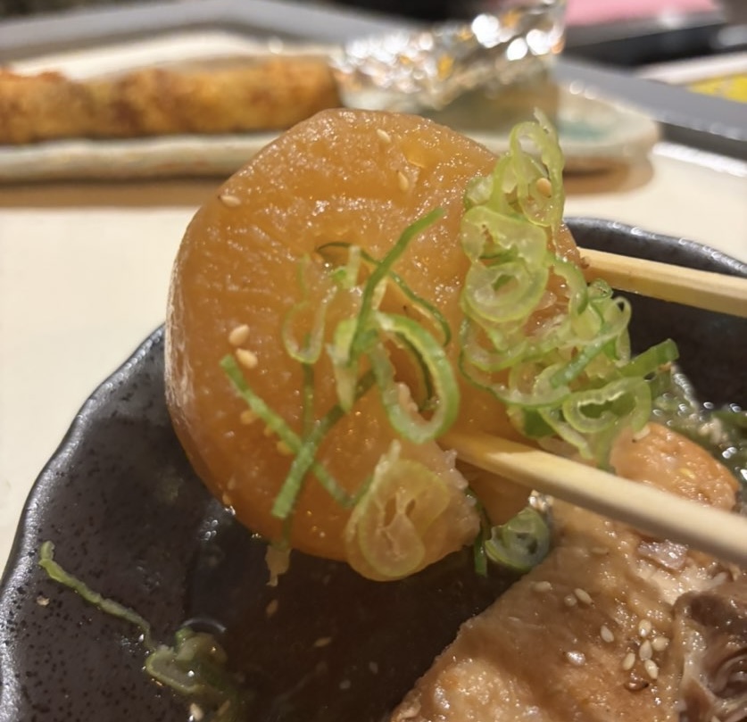 串カツ ロメオ（三河豊田駅）　豚角煮の大根