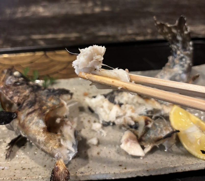 三河路(豊田市) ニジマスの塩焼き