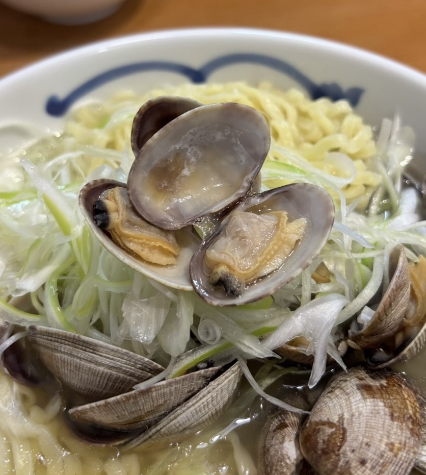 おはようキッチンだいくん(豊田市) あさりねぎラーメンのアサリ