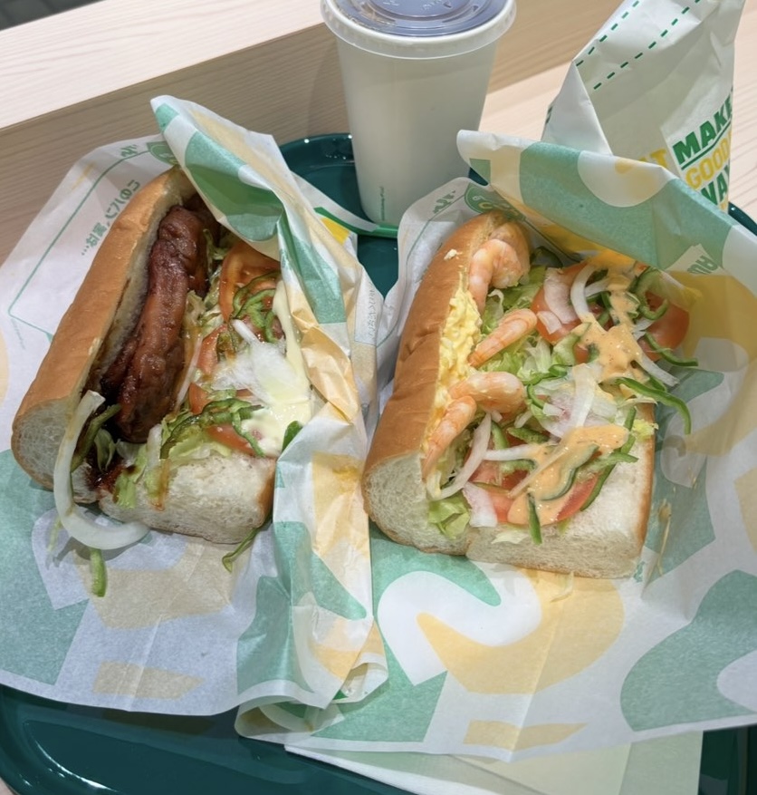 サブウェイ豊田店 照り焼きサンドとえびたまサンド