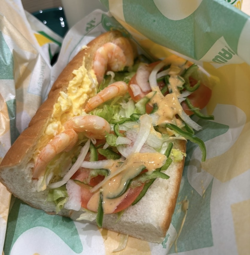 サブウェイ豊田店　えびたまサンド