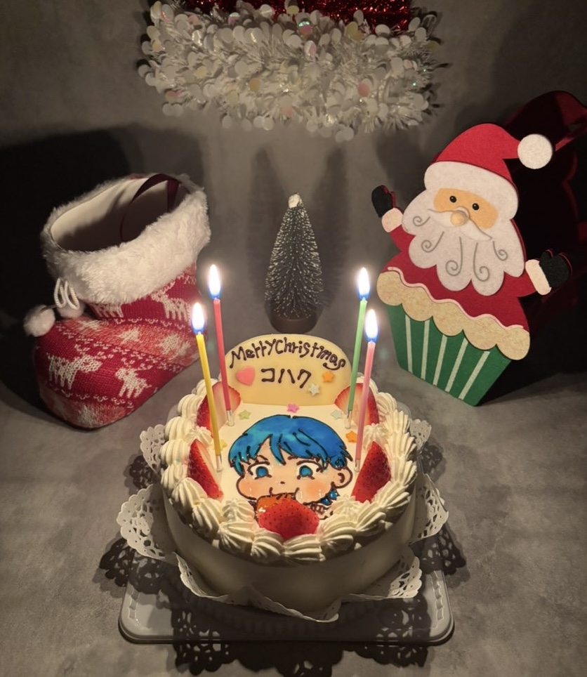 お菓子の部屋（豊田市）　ケーキに火をつける