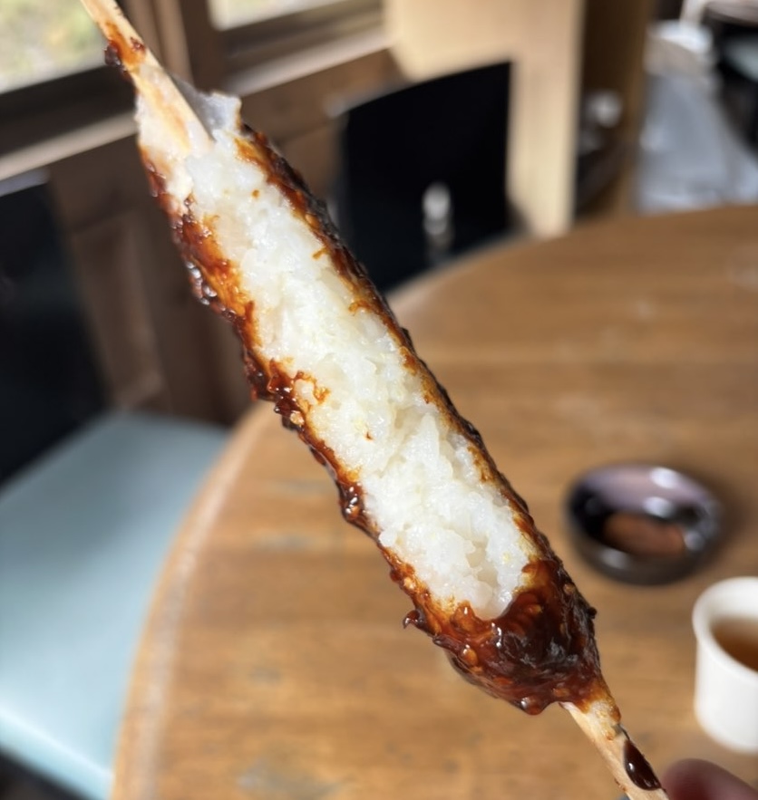 滝川ふれあい工房(豊田市) 五平餅の断面