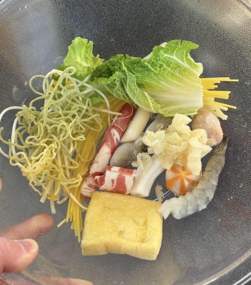 銘龍閣マーラータン（刈谷市）　注文した食材