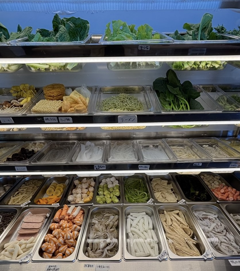 銘龍閣マーラータン（刈谷市）　食材のラインナップ