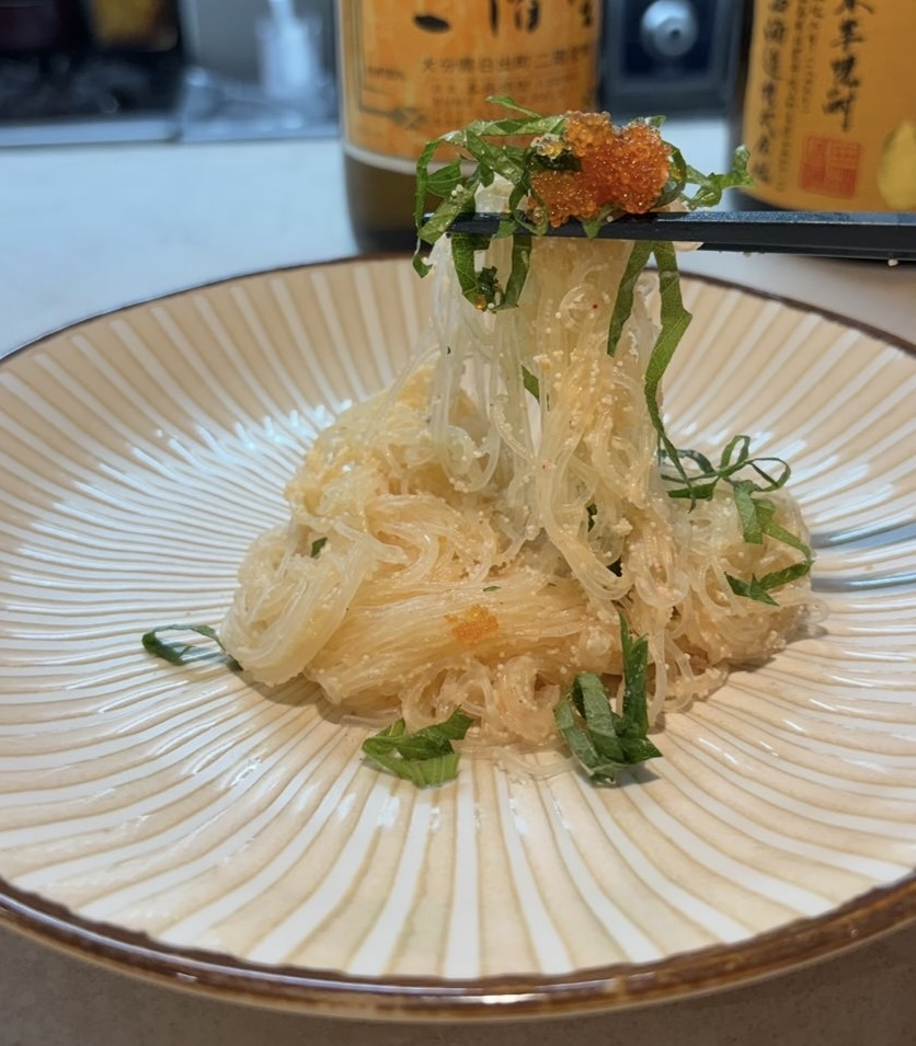 酒とさかな庵 UN(豊田市) 春雨明太子パスタ