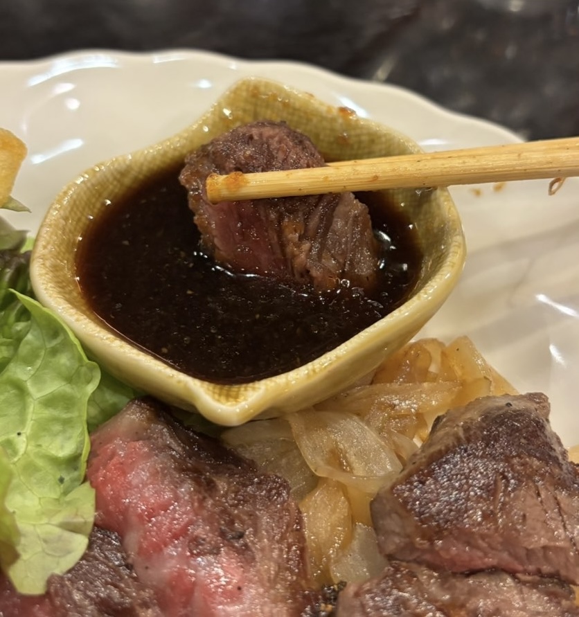 食楽家あかり（豊田市）　和牛ももステーキ