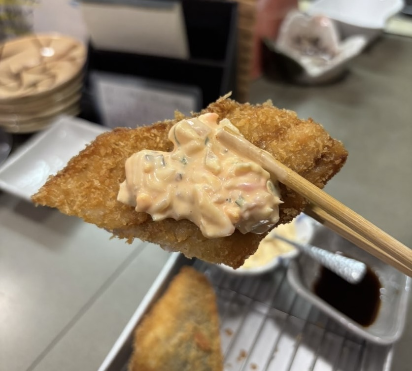 たけうち食堂（豊田市）　アジフライ