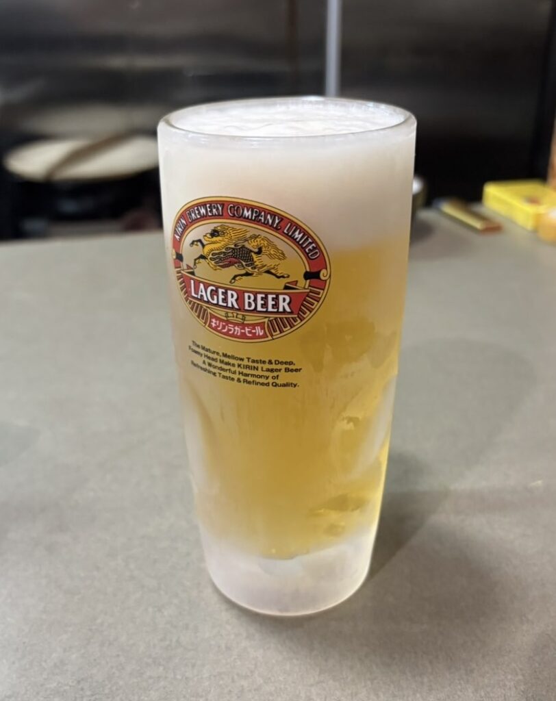 たけうち食堂（豊田市）　ビール