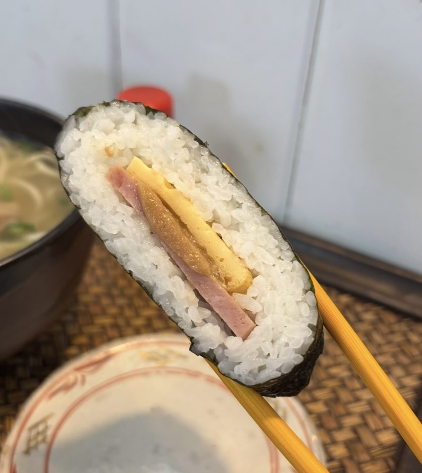 琉球cafe てぃーだかんかん（豊田市）　ポーク玉子おにぎり