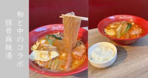 弛流 四川麻辣湯(ちるまら）岡崎店 豚骨の麻辣湯が和と中のコラボ的味わい！かなり辛かった
