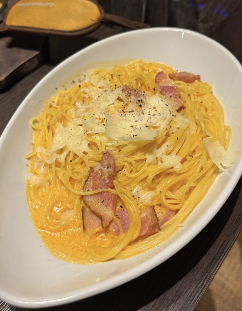 ベビーフェイス プラネッツ豊田店 カルボナーラ