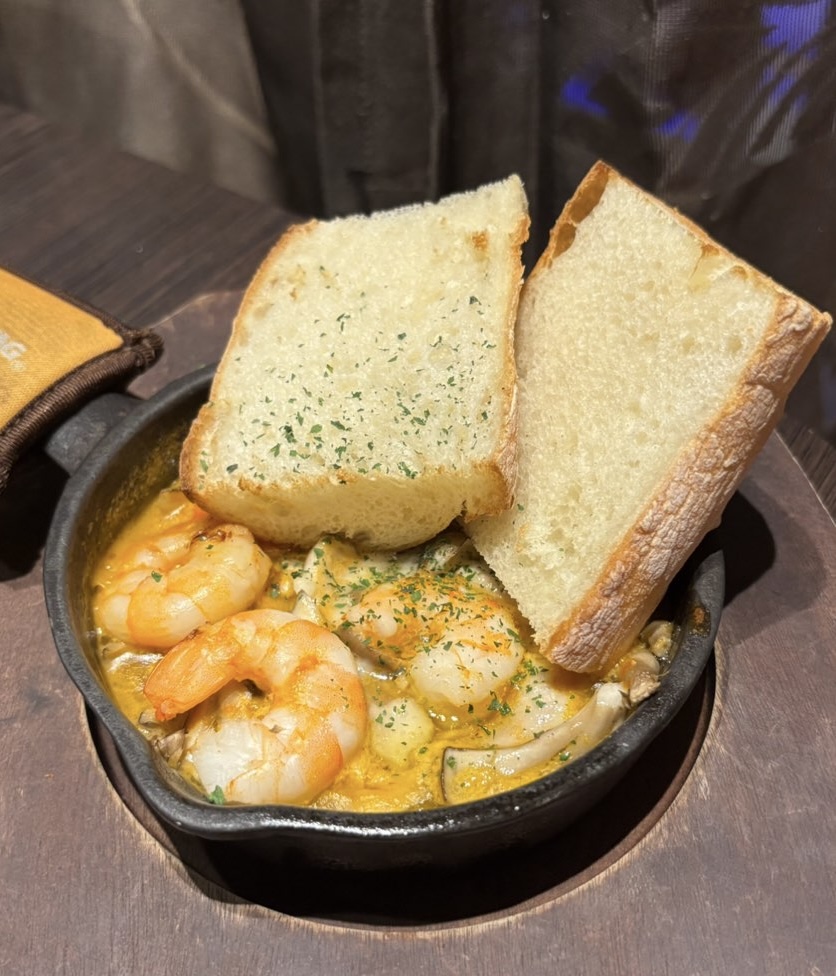 ベビーフェイス プラネッツ豊田店 海老のアヒージョ