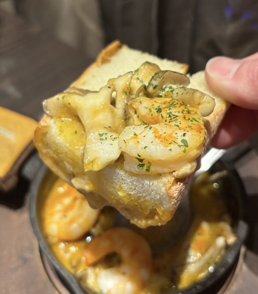 ベビーフェイス プラネッツ豊田店 海老のアヒージョ