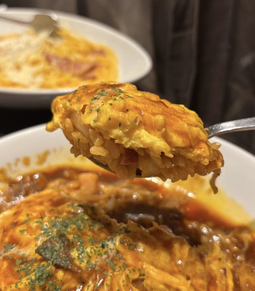 ベビーフェイス プラネッツ豊田店 オムライス一口