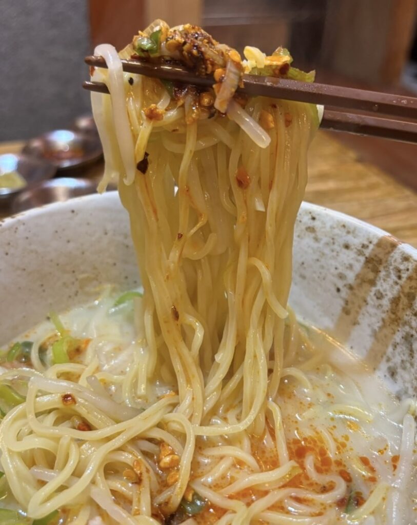ごくらく荘 豊田市駅前店　鶏白湯ラーメン