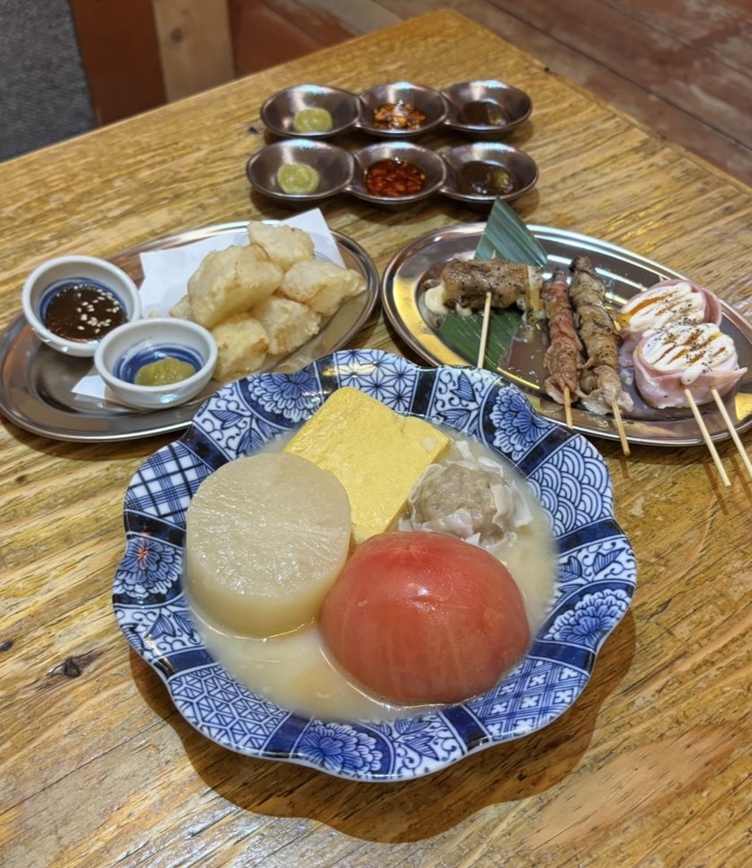ごくらく荘 豊田市駅前店 注文した料理