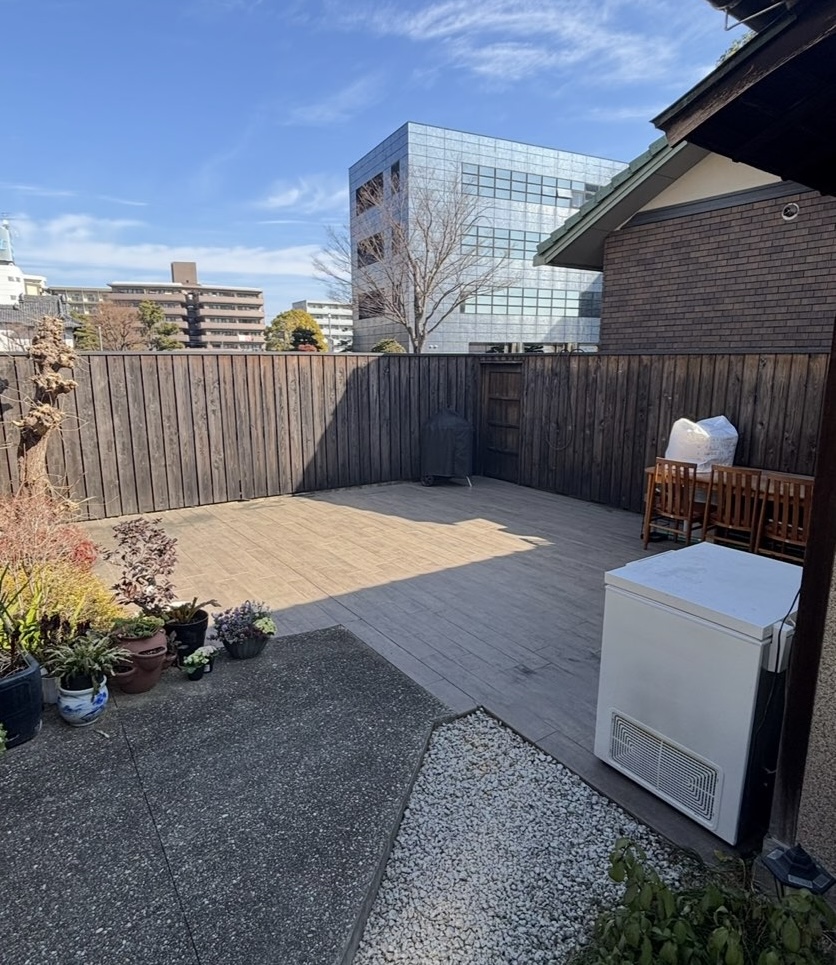 蔵カフェらんパーク ときどきケセラセラ ウッドデッキ